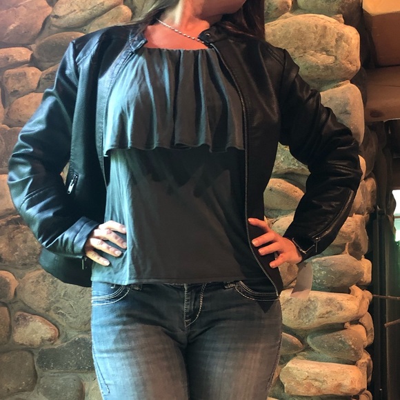 Dark green new peasant top large - Picture 7 of 8